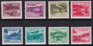Sc# 19 / 26 Ryukyu Islands 1952 - 1953 complete set MNH  CV $42.20