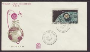 Saint Pierre and Miquelon C232 Telstar 1962 U/A FDC