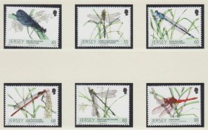 Jersey 2013, ' Dragonflies'  Set of 6.  unmounted mint NHM