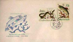 Czechoslovakia, First Day Cover, Fish