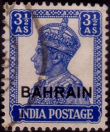 BAHRAIN 3½a GVI opt on India SG14 fine used................................45378