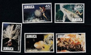 Jamaica # 523-527, Marine Life, Mint NH, 1/2 Cat.