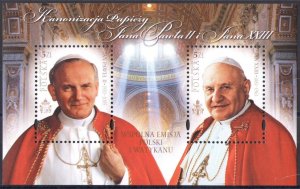 2014 Poland, Canonization of Two Popes Joint MNH **