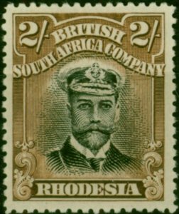 Rhodesia 1913 2s Black & Brown SG218 Fine LMM (2)