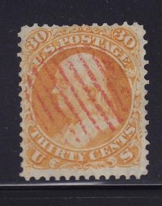 71 VF used neat red cancel with nice color cv $ 225 ! see pic !