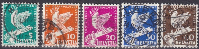 Switzerland #210-4  F-VF Used CV $12.60 (Z4588)