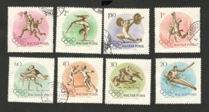 HUNGARY-USED SET-Olympic Games - 1956.