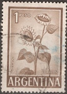 Argentina; 1969: Sc. # 690a: Used Type II Single Stamp