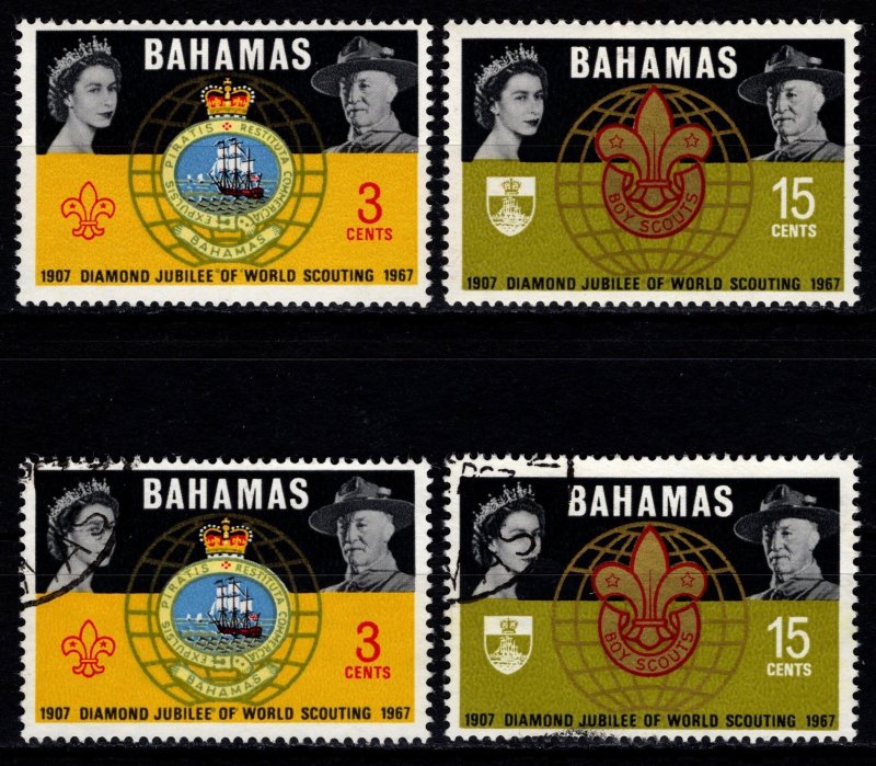 Bahamas 1967 Diamond Jubilee of World Scouting, Set [Unused / Used]