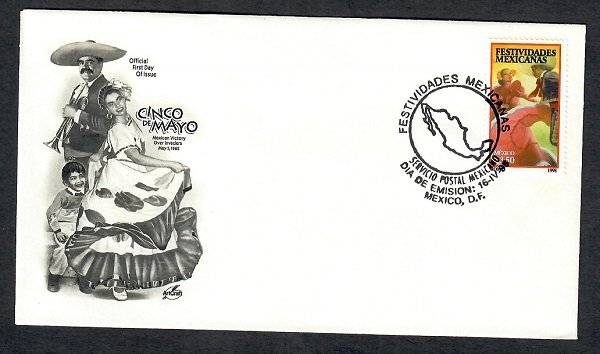 Mexico 2066 Cinco de Mayo Unaddressed ArtCraft FDC