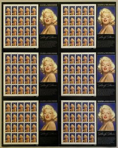 Marilyn Monroe Press Sheet of Six Panes Mint VF NH Scott 2967 - Stuart Katz