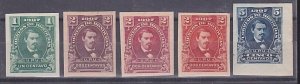 HONDURAS 1907 5 values imperf proofs / colour trials.......................A5235