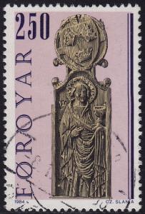 Faroe Islands - 1984 - Scott #102 - used - Pew Gable