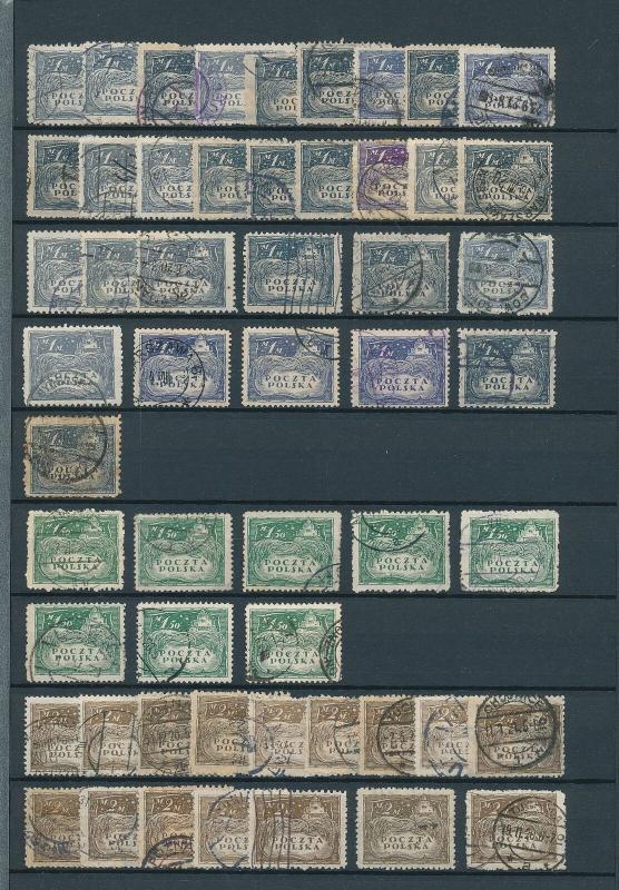POLAND Early Used Accumulation(Appx 180 Stamps) Ac1267