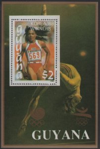 Guyana 1989 MNH Sc 2014 $2 Florence Griffith-Joyner Sheet of 1