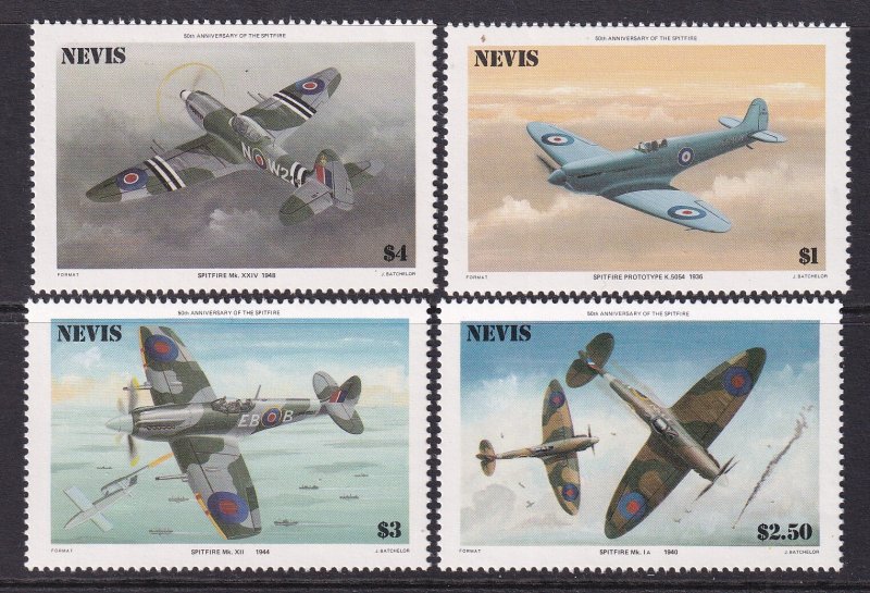 Nevis 460-463 Airplanes MNH VF