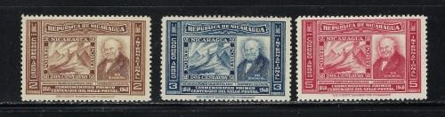 Nicaragua C254-56 NH 1941 set 