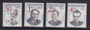 Czechoslovakia  #2508-2511 MNH  1984  resistance heroes