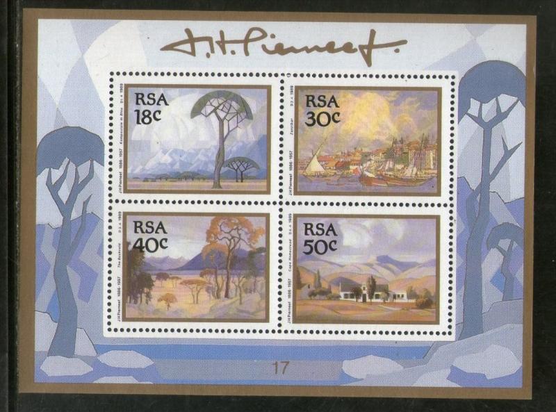 South Africa 1989 Painting by Jacob Hendrik Pierneef Art  Sc 777a MNH # 5532