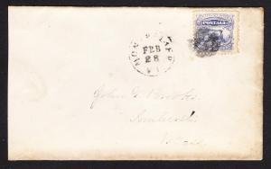 Montpelier Vt - Scott #114 w/ cork cancel