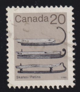 Canada 922 Ice Skates 20¢ 1982