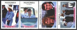 Tuvalu. 1986. 84-87. English royal dynasty. MNH.