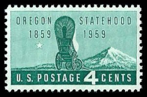 PCBstamps   US #1124 4c Oregon Statehood, MNH, (43)