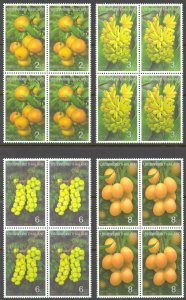 Thailand Sc# 1538-1541 MNH block/4 1993 Fruit