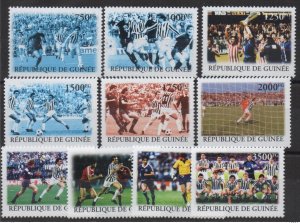 Guinea 2004 Mi.? Soccer Fußball MNH 10 val. RARE!