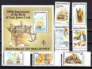 Maldive Islands Scott 750-757 Mint NH (Catalog Value $28.85)