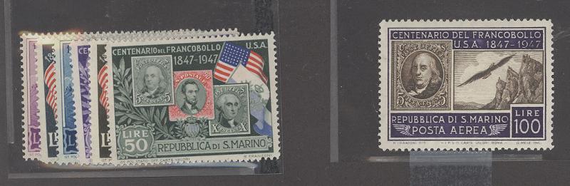 San Marino 266-271, C55 Mint VF H