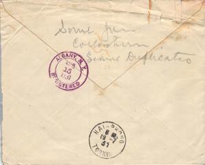 Indo-China, Scott #124,133,141, on 1931 Registered Cover to Albany, N.Y.