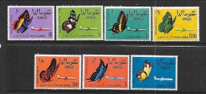 SOMALIA Sc C75-81 NH issue of 1961 - BUTTERFLIES
