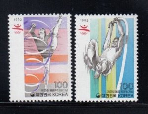 South Korea 1992 MNH Stamps Scott 1679-1680 Sport Olympic Games