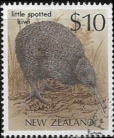 1988 New Zealand Little Spotted Kiwi   SC# 930 Used 