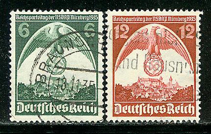 Germany Reich Scott # 465 - 466, used