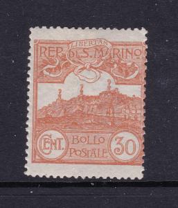 San Marino a 30c orange MH from 1903 series