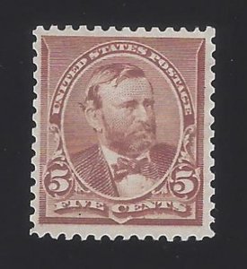 US #223 1890-93 Chocolate Perf 12 Mint NG VF SCV $70