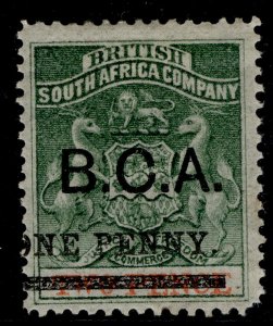 NYASALAND - BCA QV SG20, 1d on 2d sea-green & vermilion, M MINT. Cat £42.