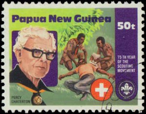 Papua New Guinea #554-557, Complete Set(4), 1982, Boy Scouts, Used