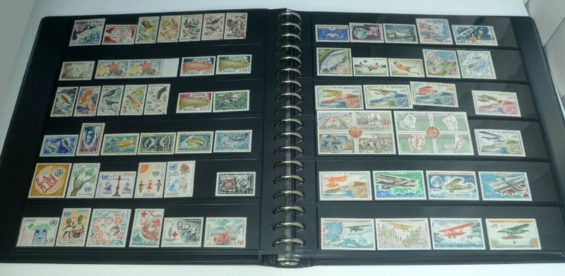 MONACO Postage Album Stamp Collection EUROPE Mint LH NH