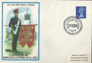 Greta Britain Royal Hussars FDC