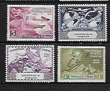 TRINIDAD & TOBAGO,66-69, MINT HINGED, UPU