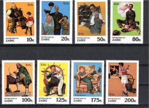 Zaire 1981 MNH Sc 1005-12