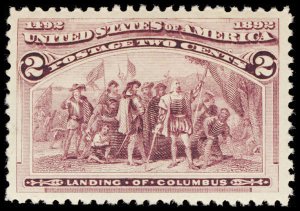 U.S. COLUMBIAN ISSUE 231  Mint (ID # 115588)