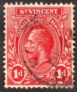 1913, Saint Vincent and The Grenadines 1p, Used, Sc 105