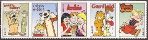 US Stamp - 2010 Sunday Funnies - Strip of 5 Stamps - Scott #4467-71