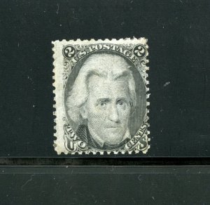 U.S. #73 (U686) Jackson Black Jack 1863, perf 12, M, HH, F, CV$325.00