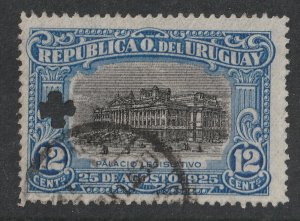 Uruguay 1925 Legislative Palace 12c (1/2) USED