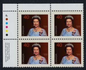 Canada 1168 TL Plate Block MNH Queen Elizabeth